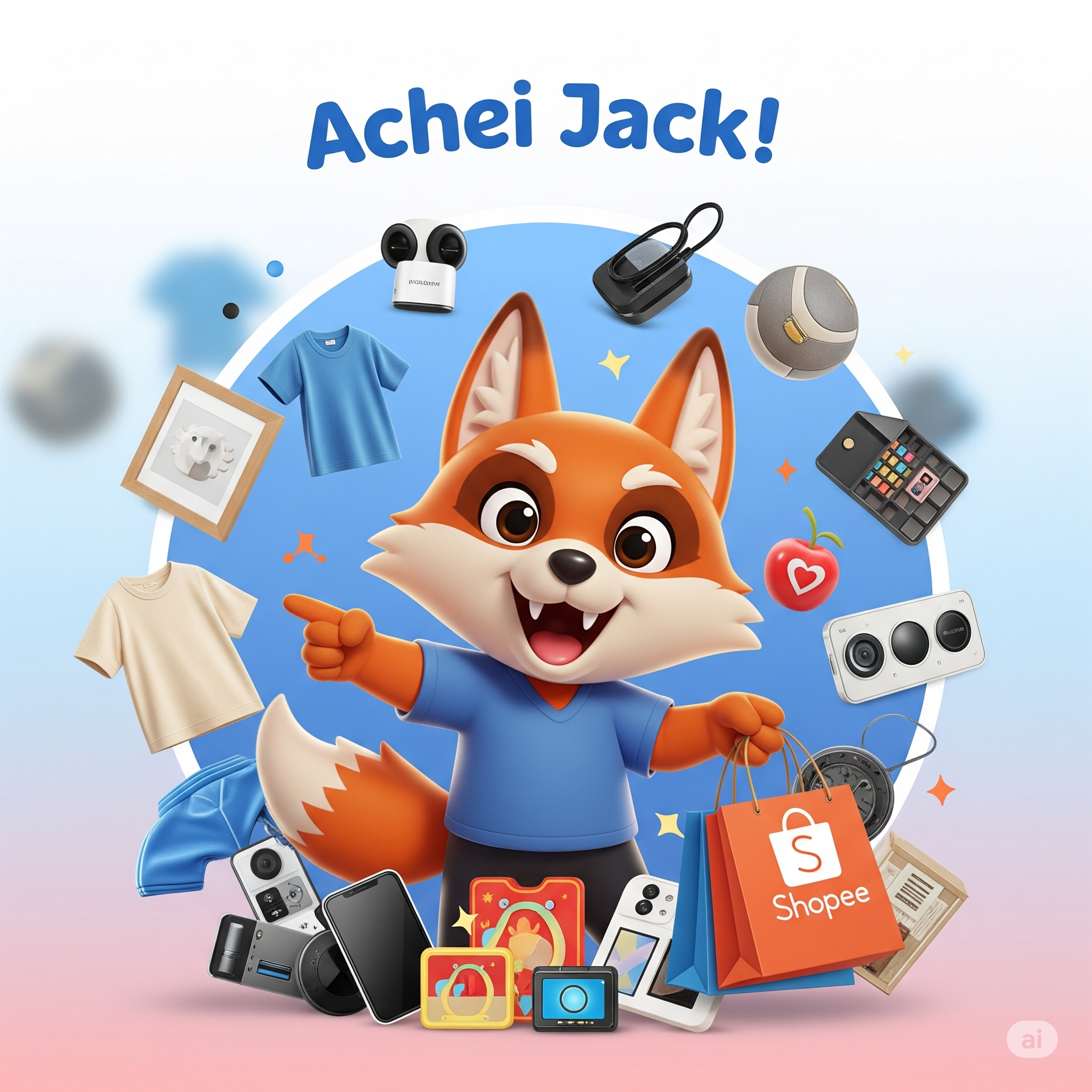 Olha ela ai gente! A Raposa da Shopee