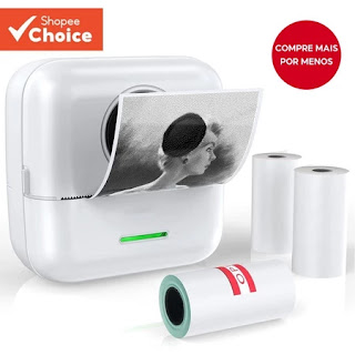 Mini Impressora Portátil Térmica Sem Fio Bluetooth – Leve Criatividade Para Qualquer Lugar