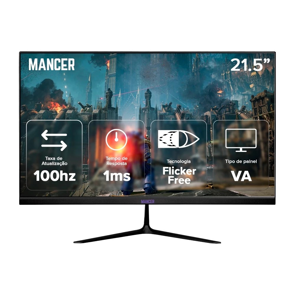 Monitor Gamer Mancer Horizon Z2: Desempenho, Estilo e Proteção Ocular em um Único Produto
